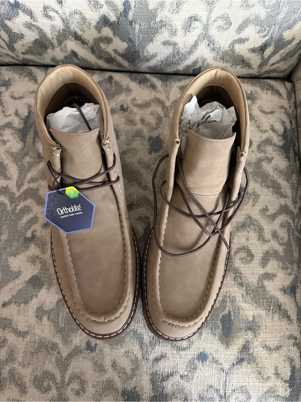 Sonoma Taupe Chukka Boots - Lace-Up Casual